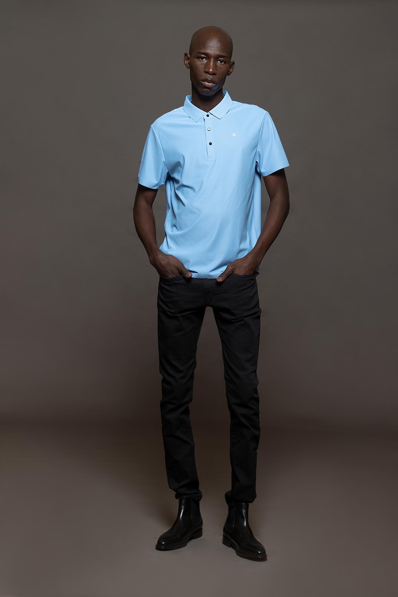 300CE - CHOMBA PELLICCIA CELESTE